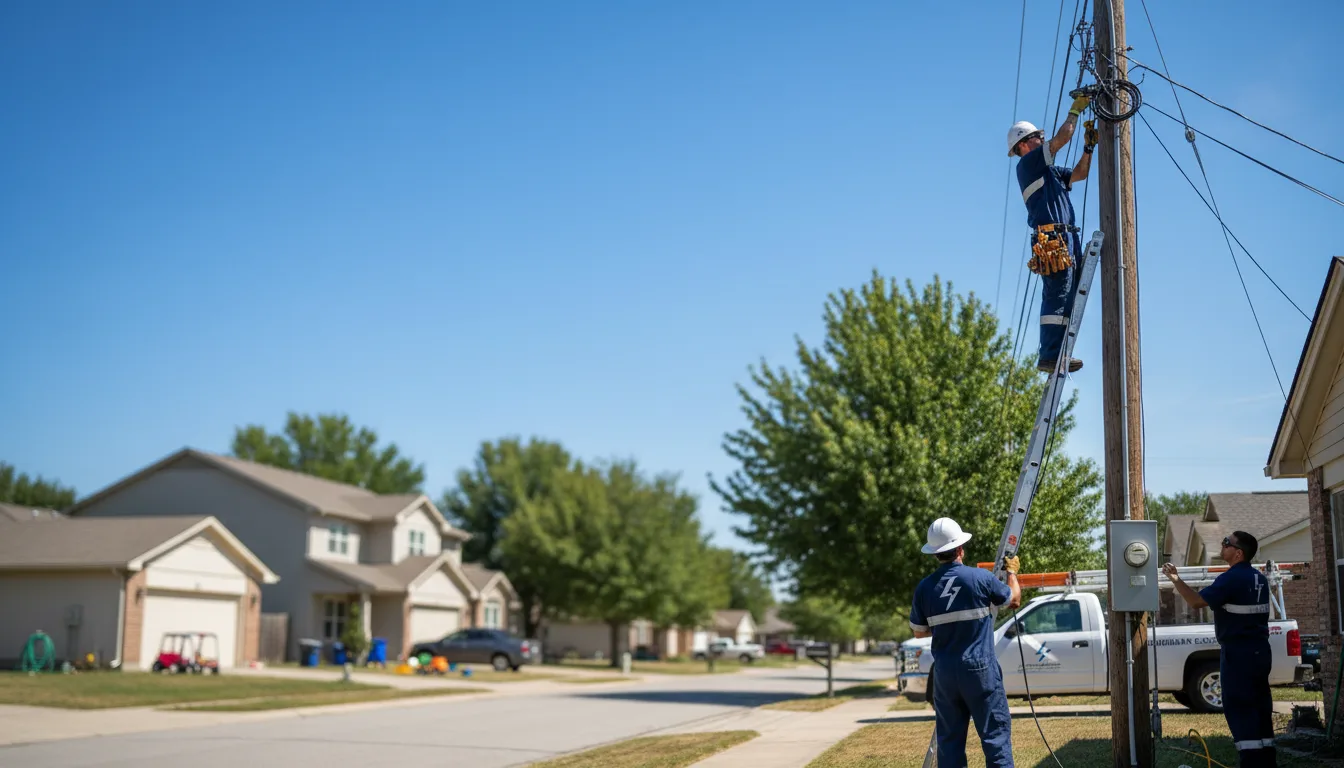 Residential electrician providing installation services in Dixon, NM